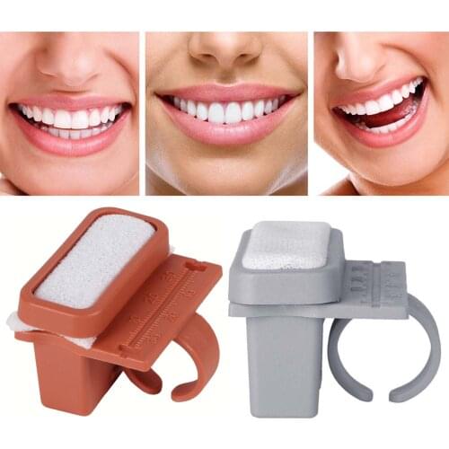 2 Colors Plastic Dental Endodontic Files Measure Ruler Oral Cleansing With Finger Ring Tools Dental Canal Measuring Instrument