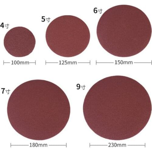 1PC Sanding Disc 40-2000 Grit 100-225mm Sandpaper For Dremel Sander Machine Self Stick Abrasive Tools Accessories