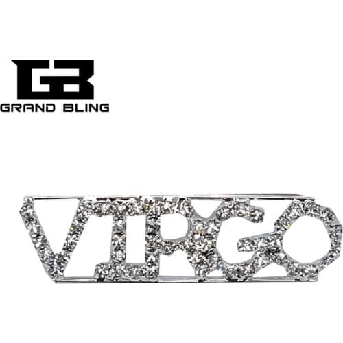 Constellation Theme Crystal Brooch Jewelry "VIRGO" Lapel Pin as the Unique Gift to Friend