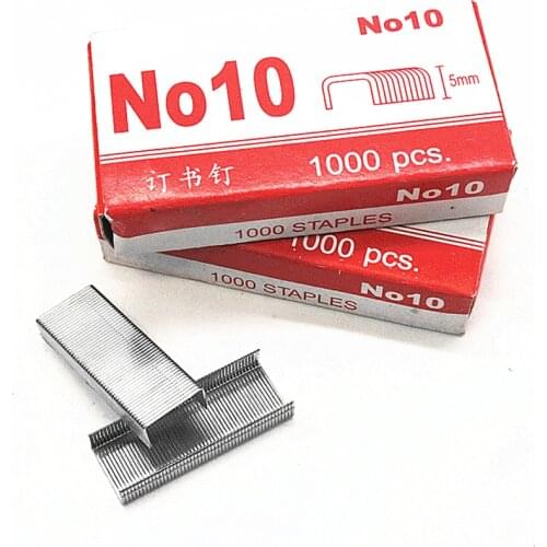 Standard Staples, Mini Paper Binding Staples No. 10 Staples, 5mm Height, 900 Per Box, for School Study Office Supplies