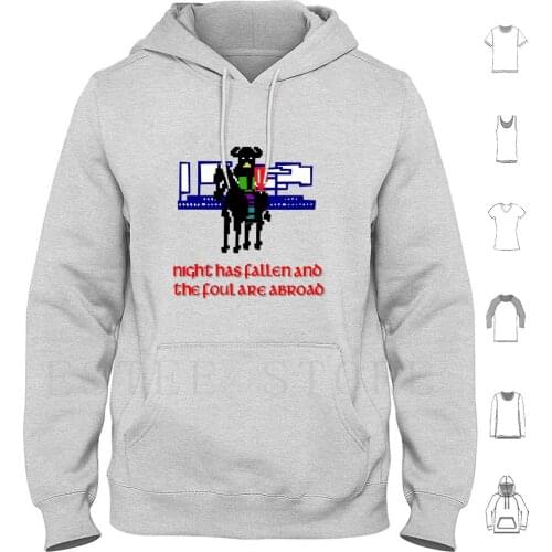 Lords Of Midnight Hoodie Long Sleeve Retro Spectrum Midnight Videogame Lords Zx