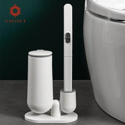 XiaoGui Disposable Toilet Brush Set Bathroom Accessories Brush No Closed-End Houseware Disposable Replacement Toilet Brush