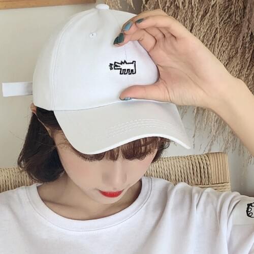 Gorra Mujer 2020 Summer Sun Hat Woman Korean Ulzzang Harajuku Vintage Letters Embroidery Pink Baseball Cap For Women Casual Caps