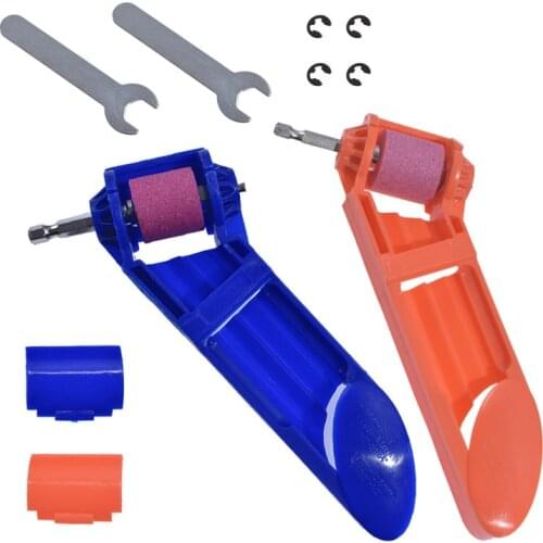 1Set Portable Drill Grinding Tools Corundum Grinding Wheel Drill Bit Sharpener Titanium Drill Drill Bit Powered Tool Parts Metal