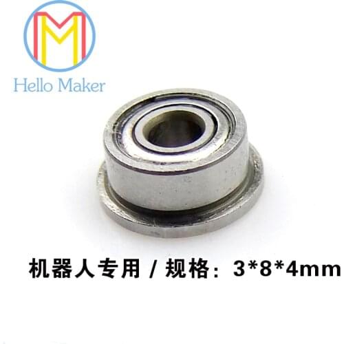 10pcs/lot Flange Cupped Bearing F693ZZ DDRF-830ZZ ,size3*8*4mm, parts/accessories of robot bracket,robot arm,Free shipping