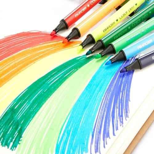 12 Colors Watercolor Pen Markera Art Supplies Drawing Set Washable Painting Japanese Stationery Graffiti Pen