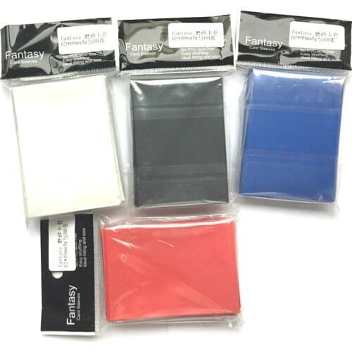 120pcs 62x89mm Board Game Colored Card Sleeves Black matt Card Barrier Protector for Yu Gi Oh holder Japanese sized Game sleeve
