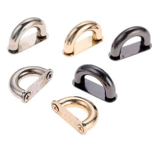 2Pcs Zinc Alloy Bag Arch Bridge for DIY Crafts Handmade Handbag Metal Bag Bridge Connector Hanger Buckle Hooks Hardware 4 Colors