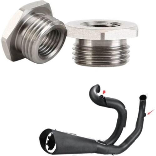 Stainless Adapters Reduce O2 Sensor Ports Bungs 18mm to 12mm For Harley Plug