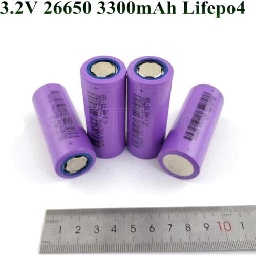 10pcs Lifepo4 3.2V battery pack 26650 3300mAh bateria 3.2v for solar light power tools rc toys rechargeable bateria LFP lifepo