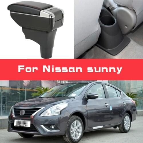 Leather Car Armrest for Nissan sunny sylphy NV2000 Versa