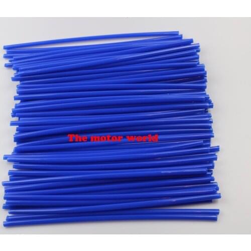 Colorfull 72PCS Bike Motorcycle Mountain Bike MTB Wheel Modification Spokes Sleeve Tube Safety Snap-On Clip Tube Safety Warn