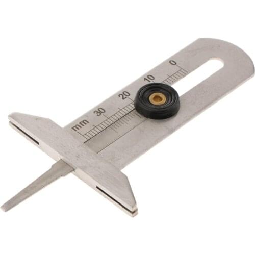 Stainless Steel Car Wheel Tyre Tread Gauge Meter Measurer Depth Gauge