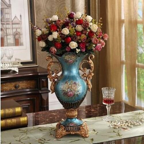 Creative modern European country ceramic vase, home office restaurant bar KTV desktop decoration gift