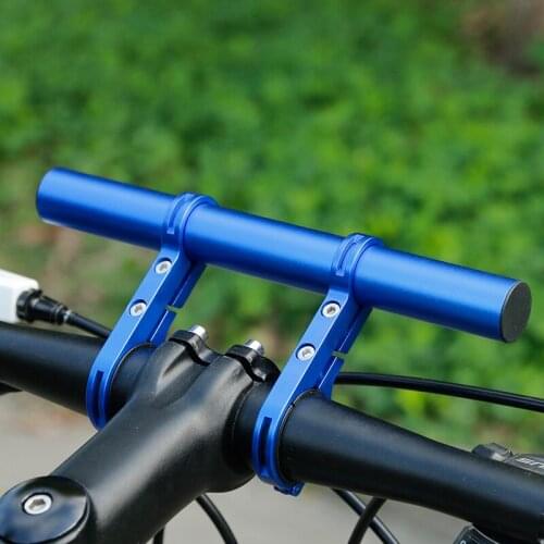 Bicycle Handlebar Extended Bracket Bike Headlight Mount Bar Computer Holder Lantern Lamp Support Rack Alloy Fiber Stand