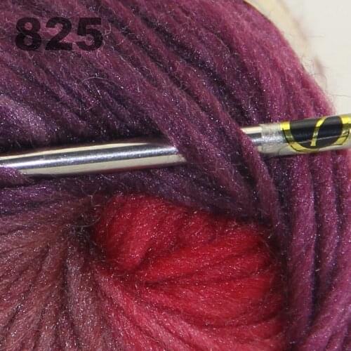 Lot of 1 skeins x 50g Chunky Hand Coarse Knitting Scores wool yarn Red Burgundy Plum 825