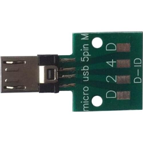 MICRO USB 5Pin Connector Male Android Port Test Board Fixture Data Wire Test Head