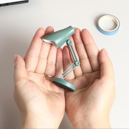 Mini Small LED Table Lamp Cosplay Portable Folding Portable Night Light Magnetic Suction Table Guard Lamp Children Gifts