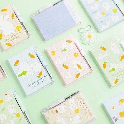 Sharkbang New Arrival Kawaii 44 Sheets Kawaii Daily Memo Note Paper Notepad With Pen Set Papelaria School Stationery