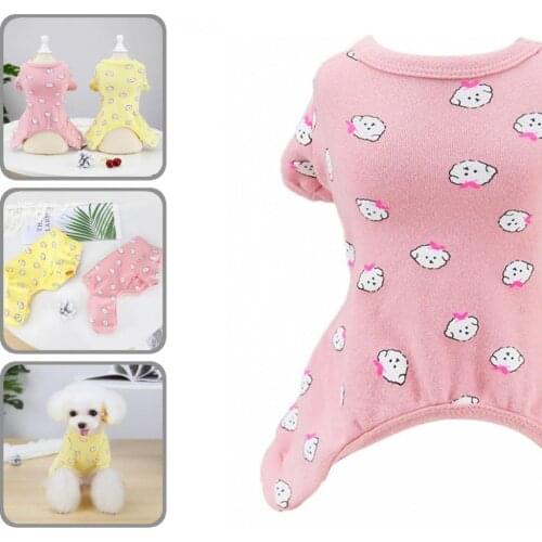 Casual Wearable Puppy Four-legged Home Apparel Soft Dog Jumpsuit Lovely Design for Air-conditioned Rooms