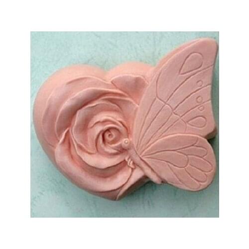 BUTTERFLY FLOWERS 50315 Craft Art Silicone Soap mold Craft Molds DIY Handmade soap molds
