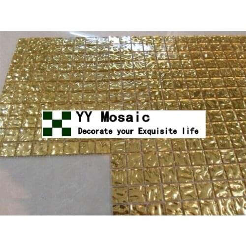 Acid and Alkali Resistance Modern Mirror Glass Gold and Silver Mosaic for Wall Living Room TV Background of Home Decoration Tile