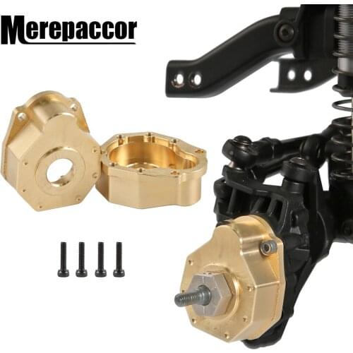 2PCS Outer Portal Drive Housing Brass Heavy Counterweight for 1/10 RC Crawler Traxxas TRX-4 TRX-6 8251 Upgrade Parts