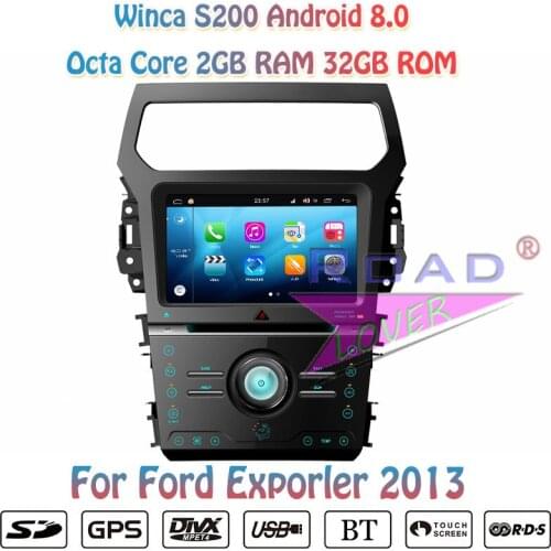 Winca S200 Android 8.0 Car DVD Automotive Player Autoradio For Ford Exporler 2013 Stereo GPS Navigation Magnitol 2 Din Octa Core