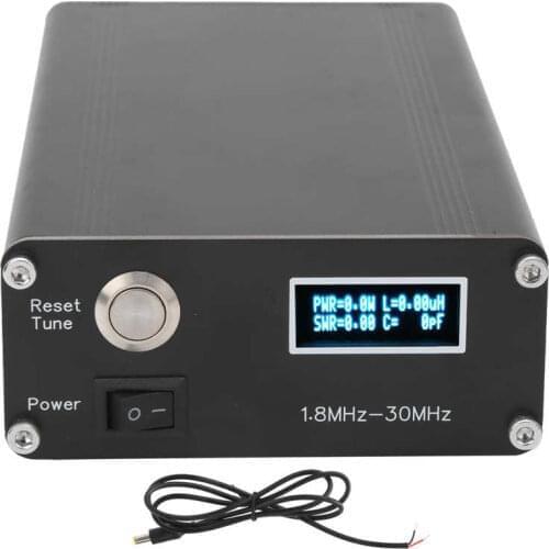 1.8-30Mhz HY100 HAM Automatic Antenna Tuner Aluminum Alloy Antenna Tuners Tester C Type 10-15VDC Radio Transceivers