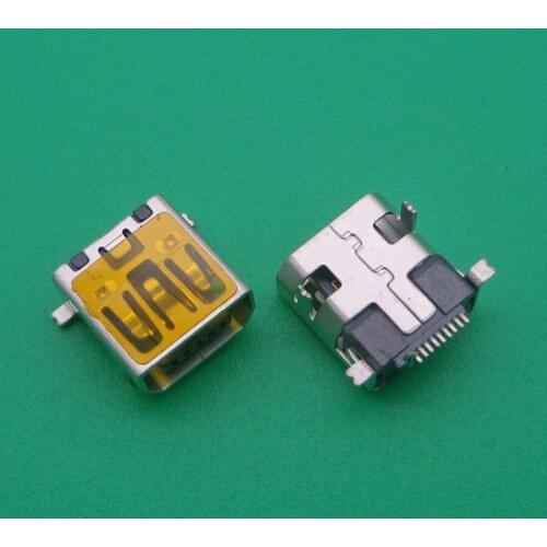 100pcs/lot Free shipping Mini 10 Pin USB Female Connector v3 port charging power socket plug for Philips and other mobiles
