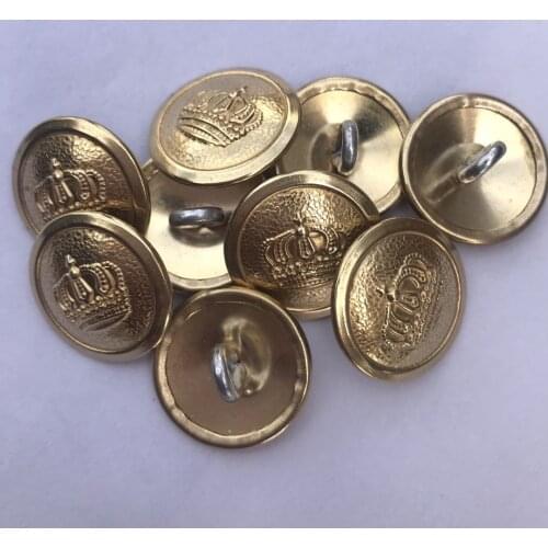 12 PCS WWI WW1 IMPERIAL GERMAN PRUSSIAN CROWN OFFICER UNIFORM BUTTON GOLD 21MM