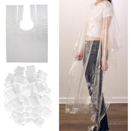 200Pcs Disposable Hair Cutting Cape Salon Gown Barber Capes Apron Hairdressing