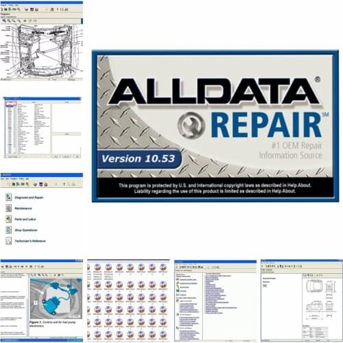 2021 Hot sale Alldata 10.53 Software auto diagnostic tool repair software alldata All data 10.53 in hdd usb3.0 DHL free shipping