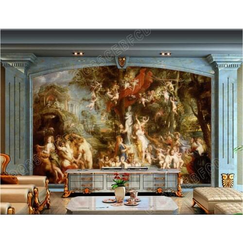 3D wall murals wallpaper custom picture mural High-definition European palace retro style murals wall papers home decor