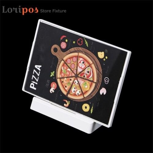 A5 POP Billboard White Menu Stand Plastic Photo Frame Stand T L Shap Can be Upright Transverse Wall Mounted Sign Holder