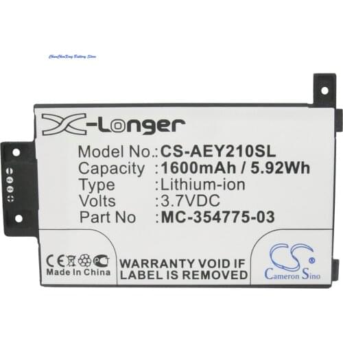 Cameron Sino 1600mAh Battery MC-354775-03 for Amazon EY21, Kindle Paperwhite 2014 Version, Touch 6" 2014