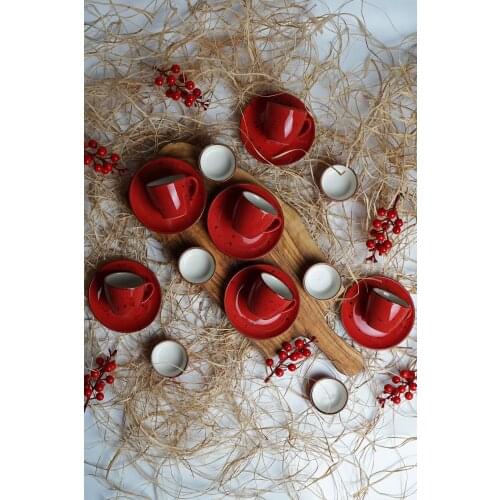 Elegant Porcelain Coffee Cup Set of 18 Luxury Cup and Saucers Plate Set High Quality Turkish Coffee Espresso Tea Cup with Saucer