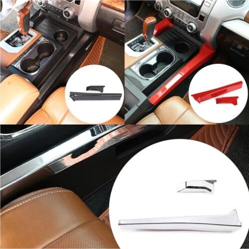 For Toyota Tundra 2014-2020 ABS Interior Decorative Trim Center Control Shift Gear Side Panel Frame Strip Protection Accessories