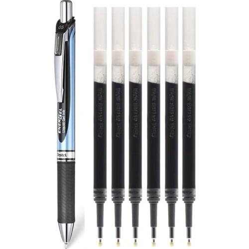 Pentel BLN75 EnerGel Series Quick-drying Gel Ink Pens 0.5mm Needle-Point Press Type Neutral Pen with LRN5 Refill