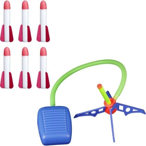 Toy Rocket Launcher for Kids -Outdoor Launching Toy Jump-to-Launch Game Toys Gift for Kids