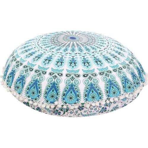 Indian Mandala Pillows Round Bohemian Home Cushion Pillows Cover Case Cushions Decorative Pillows For Sofa Seat Cushion Cover