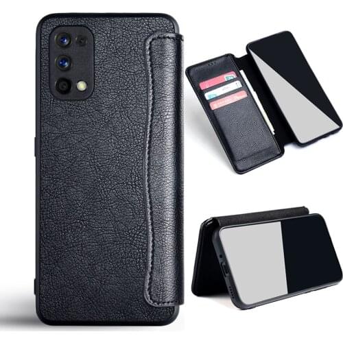 Case for OPPO Realme 7 pro Flip cover Leather with card slot no magnet for OPPO Realme 7 pro case funda coque
