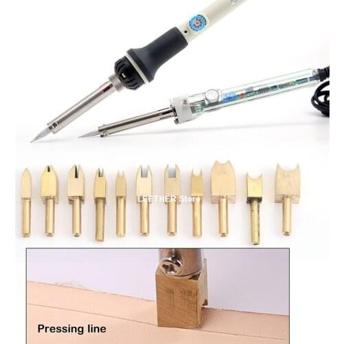 Leather electric edge press brass edge sealer edge ironer scalp Leather Tool