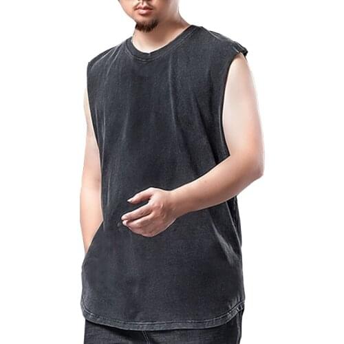 Summer Mens tank top 5XL 6XL 7XL Bust 140cm Plus size cotton Mens vest