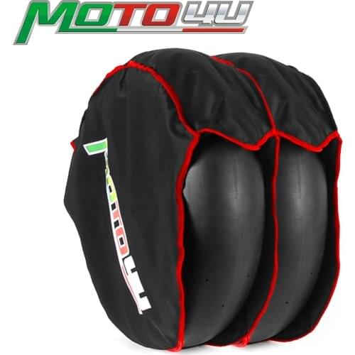 MOTO4U Motorcycle Front and Rear Tire Tyre Warmers Windstop Tire Cover Windbreak Add Cotton Thicken