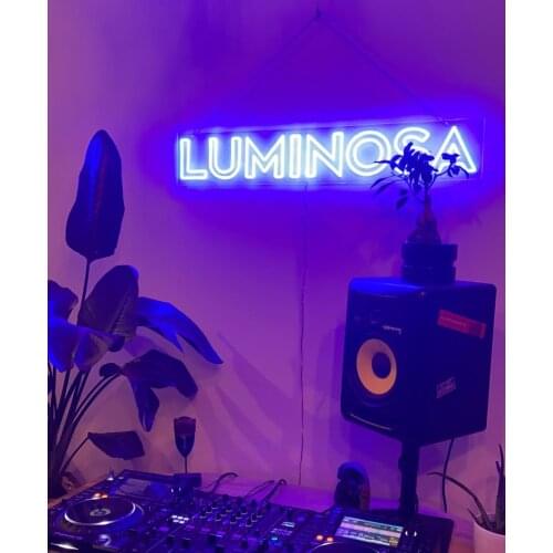 Neon Custom Sign LED Light Shop Logo Lamp Pub Store Club Game Room Wall Home Festivals Party Restaurant Faceplate Double Lines