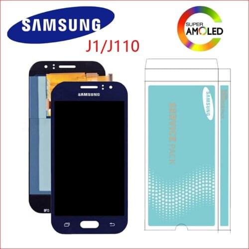Original Super AMOLED For Samsung Galaxy J1 LCD Display Ace J110 SM-J110F J110H J110FM LCD With Screen Touch Digitizer Assembly
