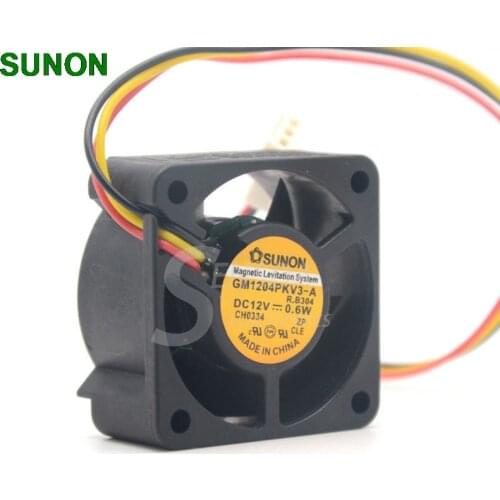 For Sunon GM1204PKV3-A DC 12V 0.6W 3Wire server inverter axial Cooling Fans