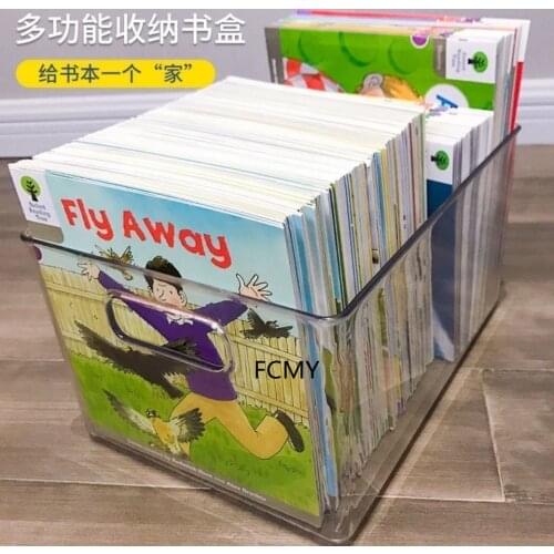 Plastic Magazine Storage Box School Office Drawer Type Book Holder Organizer Bins for Desk Storage Accessories Organizers Desk