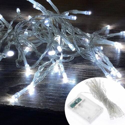 10 20 40 AA Battery Operated LED String Lights for Xmas Garland Party Wedding Bedroom Decoration Christmas Flasher Fairy